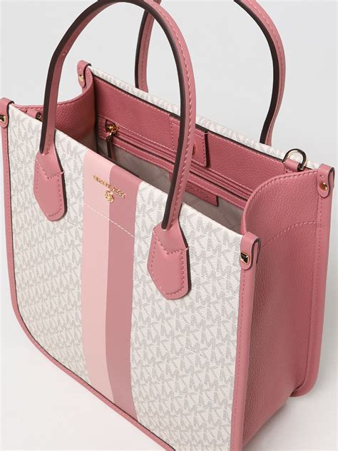 pink michael kors monogram bag